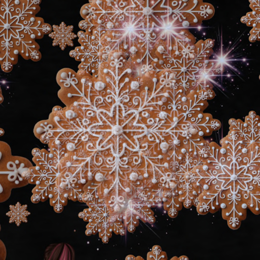 Gingerbread Snowflakes Confetti Tosser Thrower