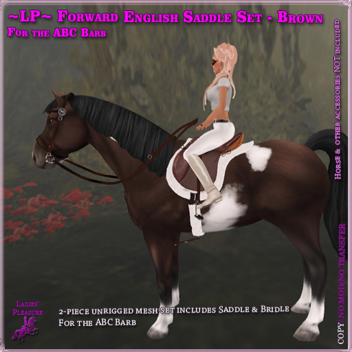 ~LP~ Forward English Tack Set (ABC  Barb ) BOXED Brown