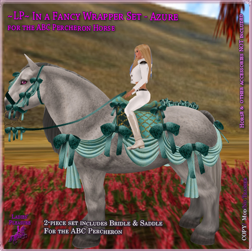 ~LP~ Fancy Wrapper Tack Set (BOXED) ABC Percheron Azure