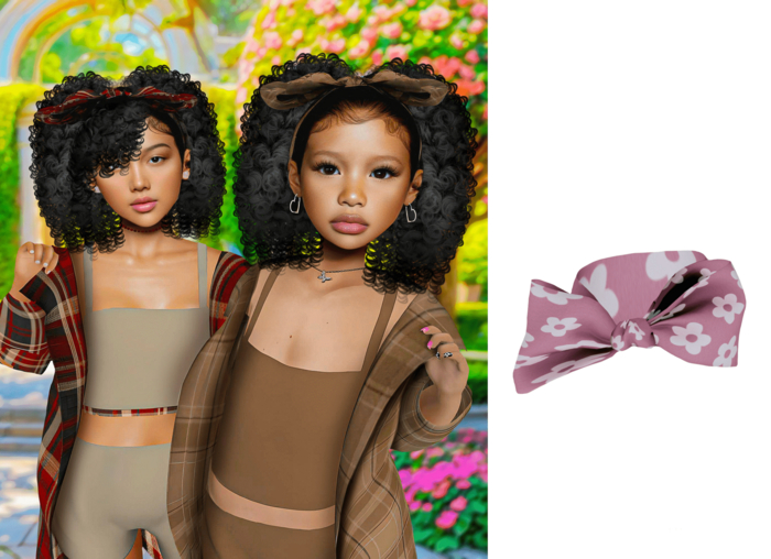 SaiGon - " Juvia Pink Fields Bow "