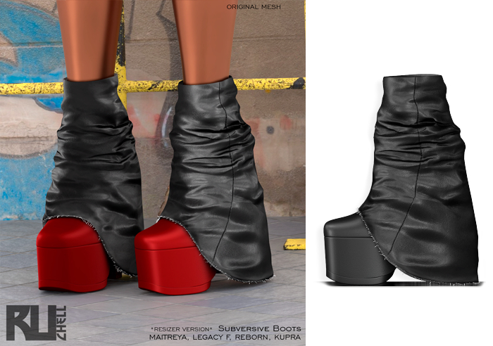 Ruchell: Subversive Boots 'Black Gray'