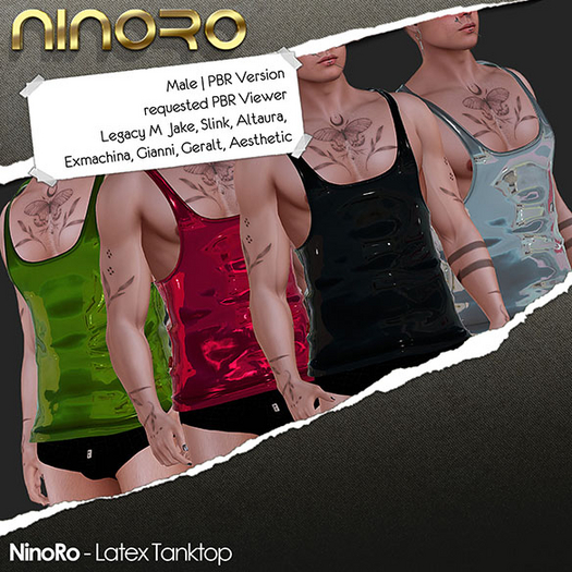 NinoRo - Latex Tanktop - Sky PBR