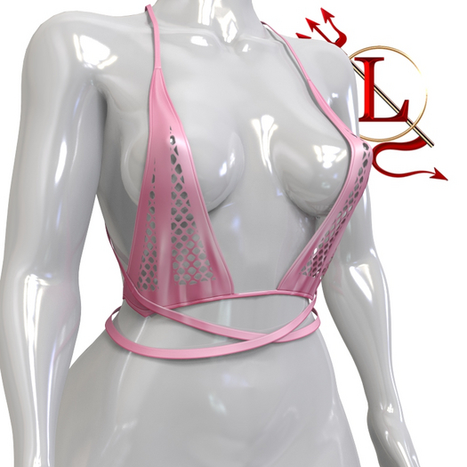 Pink Fishnet Tinsley TOP LARAX