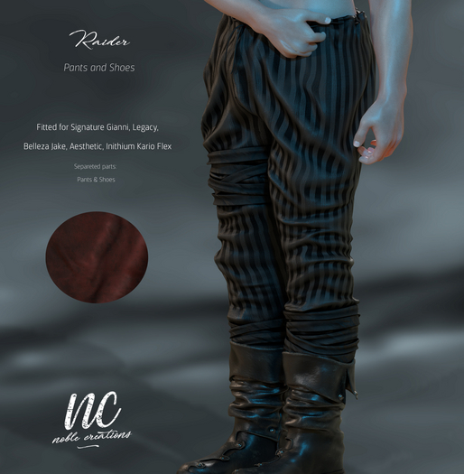 [NC] - Raider Pants & Shoes (Synthetic Red) 