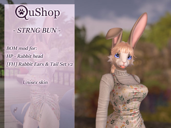 QuShop - HP Rabbit head - STRNG BUN GIFT