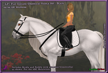~LP~ Flat Dressage Saddle Set [BOXED] ABC Holsteiner Black