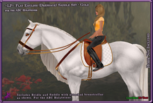 ~LP~ Flat Dressage Saddle Set [BOXED] ABC Holsteiner Gold