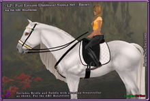 ~LP~ Flat Dressage Saddle Set [BOXED] ABC Holsteiner Brown