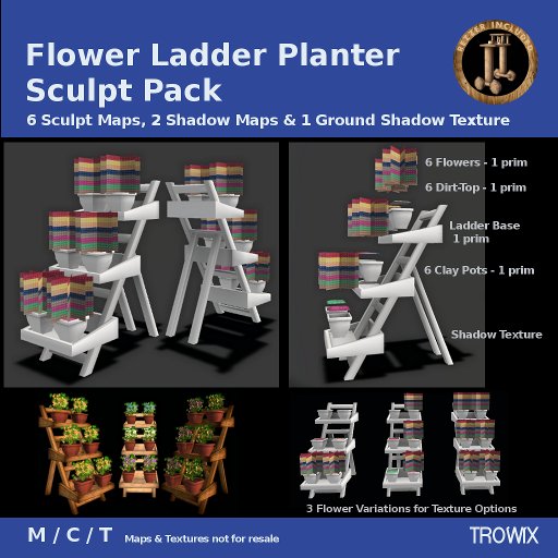 Trowix - Flower Ladder Planter Sculpt Pack