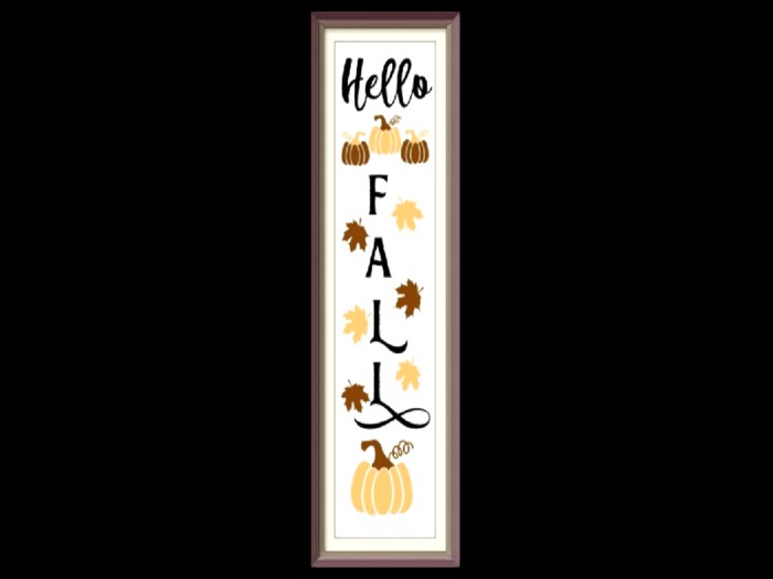 *6KW* FULL PERM Fall Porch Sign Texture #4