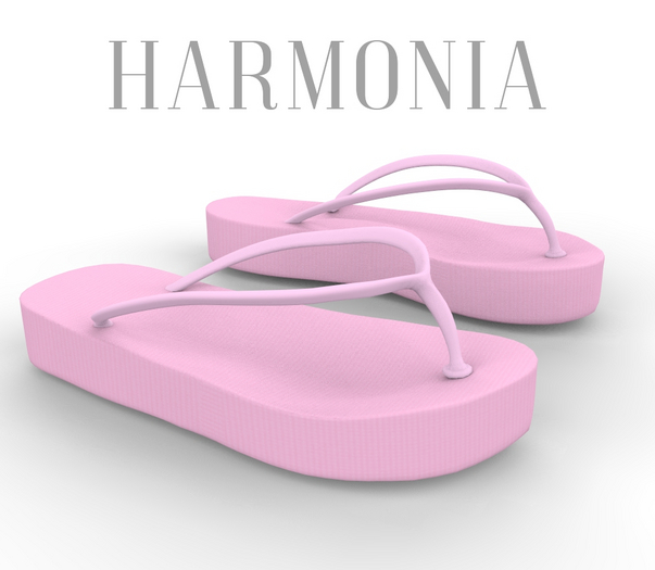 Pink Platform Flip Flops LaraX