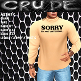 Sorry I'm not listening Men's Turtle (MTN) <Wear Me>