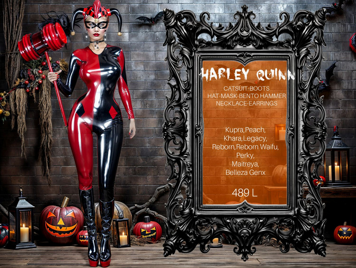 ⭐ Costume,Harley Quinn,Harley Quinn,Halloween,Costume,Super Hero Costume,