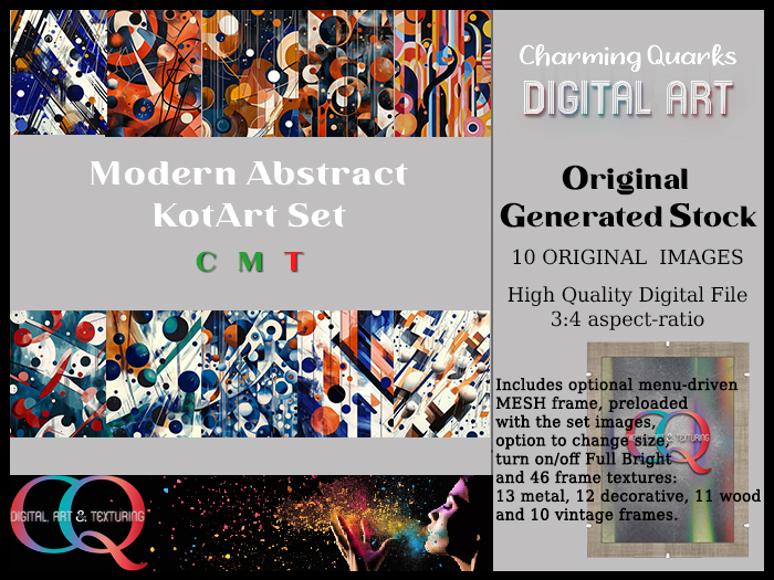CQ OGS - Modern Abstract KotArt Set 3:4 