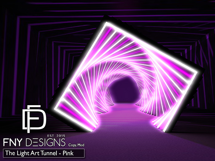 :FNY: Designs - The Light Art Tunnel Backdrop - Pink