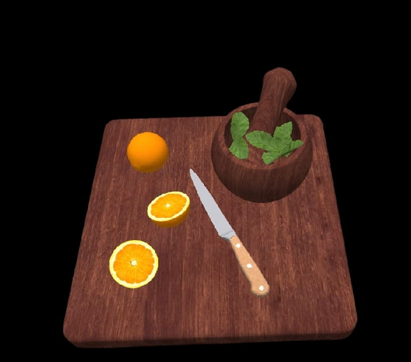 Tray Kitchen caipirinha