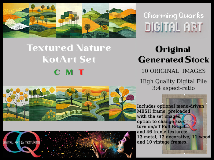 CQ OGS - Textured Nature KotArt Set 3:4