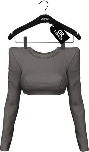 :Dernier: "Rose" Top - Grey