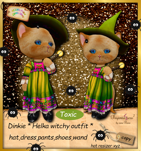 Dinkie helka witchy outfit Toxic