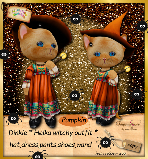 Dinkie helka witchy outfit Pumpkin
