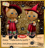Dinkie helka witchy outfit Blood