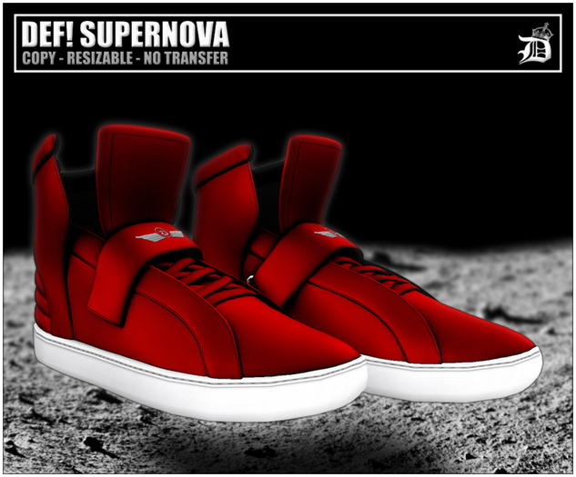 DEF! Unisex Sneakers / Supernova / Red