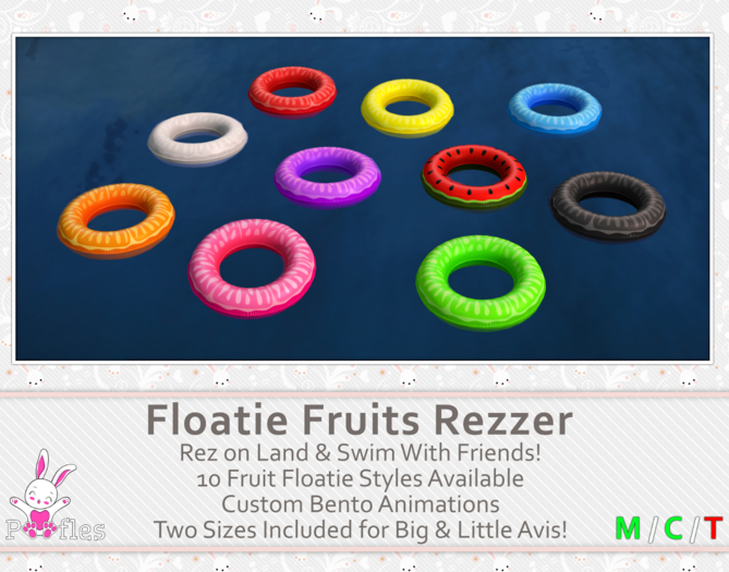 {Poofles} Floatie Fruits Rezzer