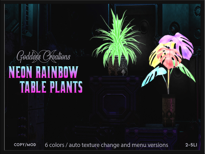 )O( GC: Neon Rainbow Table Plants 