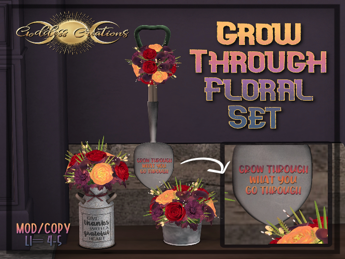 )O( GC: Grow Trough Floral Set 