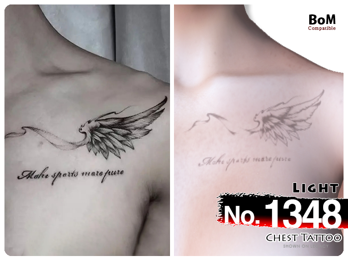 (Chest Tattoo) No.1348 Light