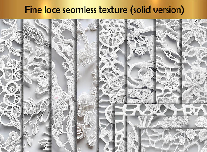 Fine lace seamless texture (solid version) A