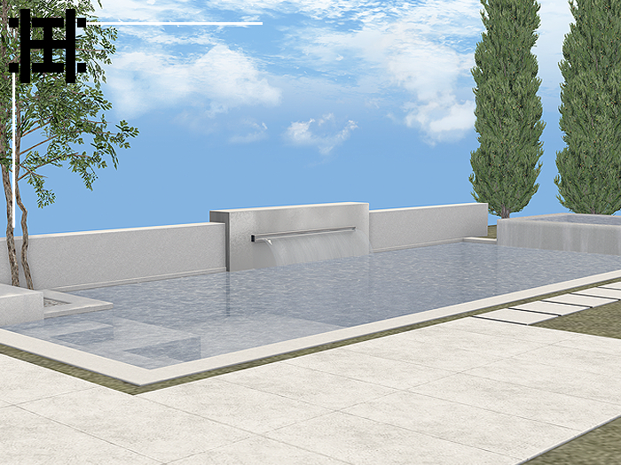 Hervae Home : Milano Pool in Platinum