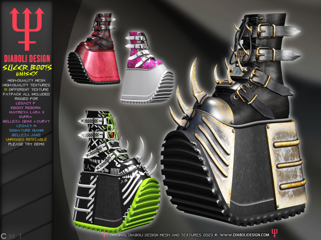 DIABOLI DESIGN - SLICER BOOTS UNISEX