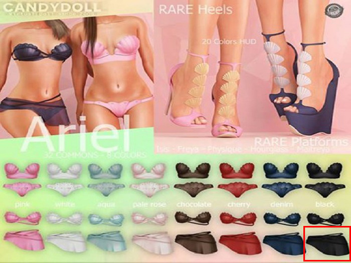 _CandyDoll Ariel Skirt Wrap Maitreya Black