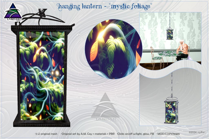 ~L/Fx~Square Lantern - "Mystic Foliage" with PBR!