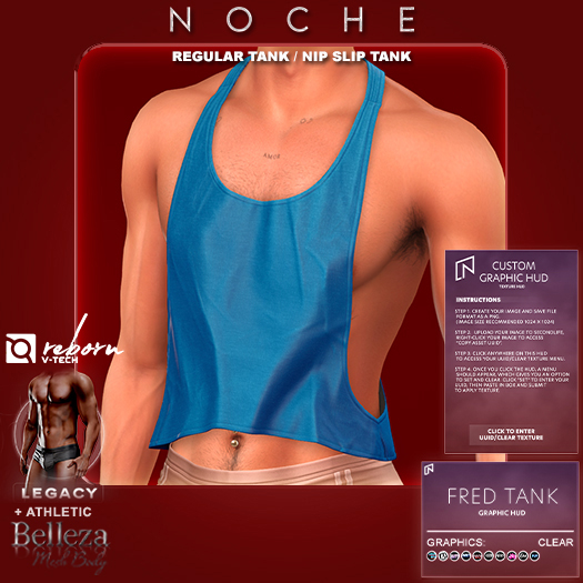 Noche. Fred Tank Blue