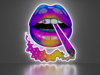 Second Life Marketplace - Lips with reefer NEON Picture Full Permission ...