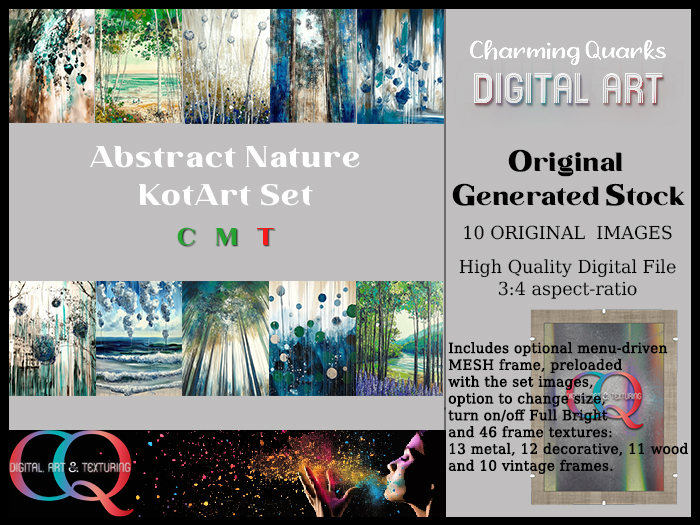 CQ OGS - Abstracts Nature KotArt Set 3:4 