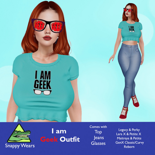 Snappy  - I am Geek - Geek Girl Outfit 