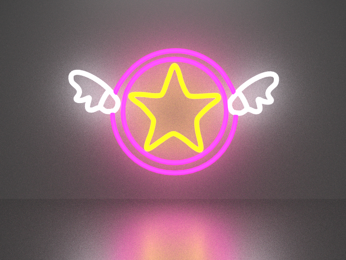Star 1 neon sign Full Permission