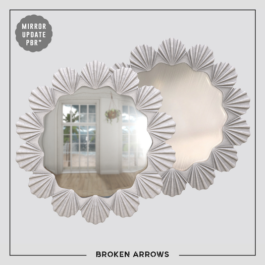 BROKEN ARROWS - Santorini - Mirror Shell - White 