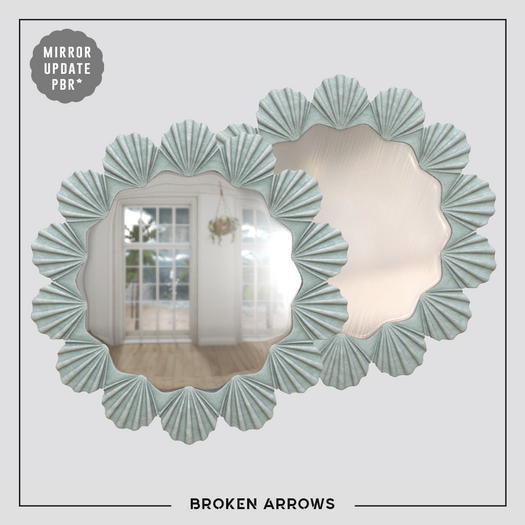 BROKEN ARROWS - Santorini - Mirror Shell - Blue 