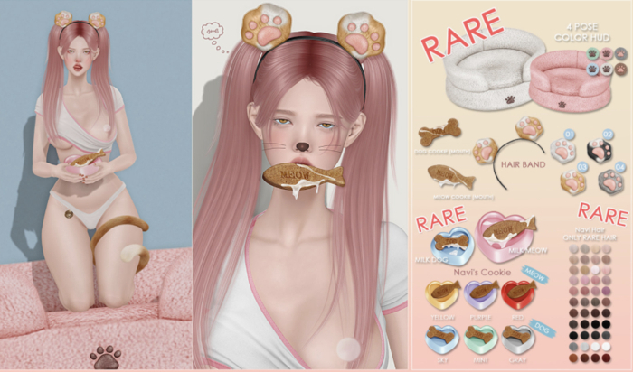 VCO ~ Navi Hair / Rigged . RARE