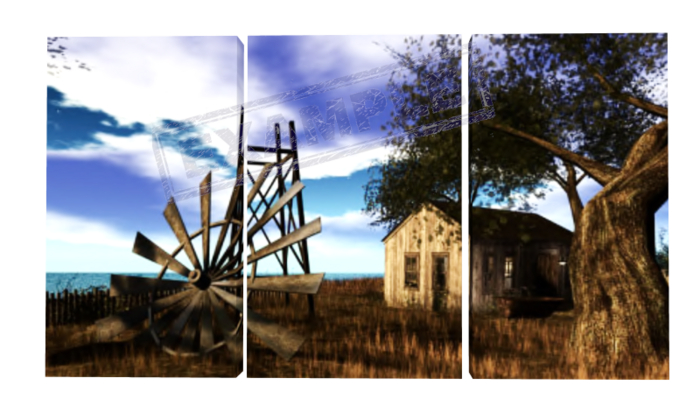 Hazardous  - Three Panel Canvas Display