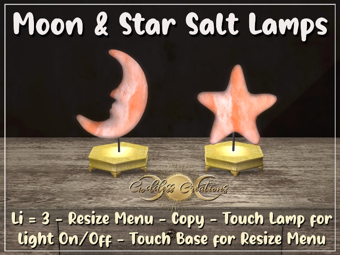 )O( GC: Moon & Star Salt Lamp 