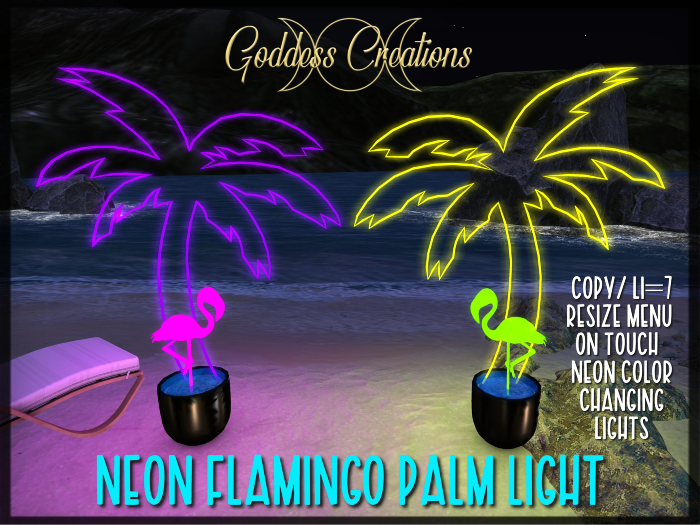 )O( GC: Neon Flamingo Palm Light 
