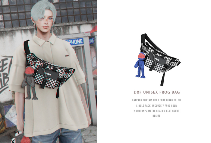 = DAE = DXF Frog bag FP pack