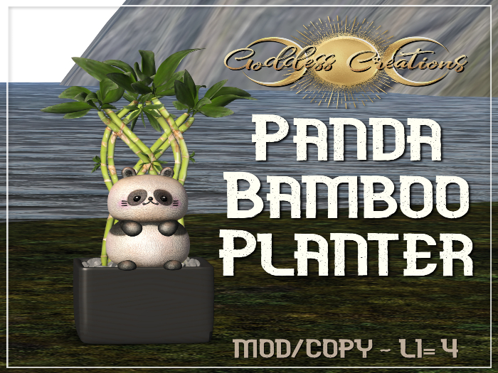)O( GC: Panda Bamboo Planter 