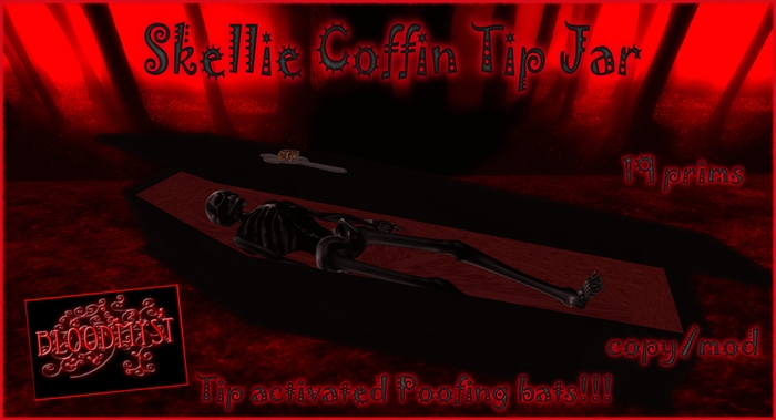 Skellie Coffin Tip Jar