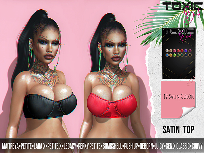[TOXIC BISH] Satin Top @ HUD